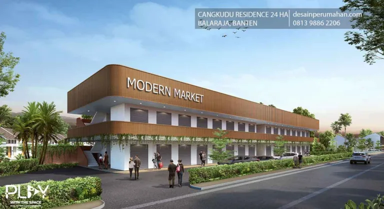 desain pasar banten